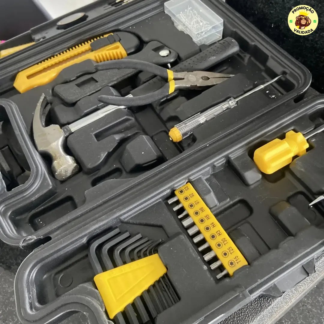 Jogo de Ferramentas 200 Peças com Chaves de Precisão e Allen Kit com Maleta Resistente - Titanium Platina
